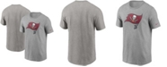 Nike Men's Heathered Gray Tampa Bay Buccaneers Primary Logo T-shirt